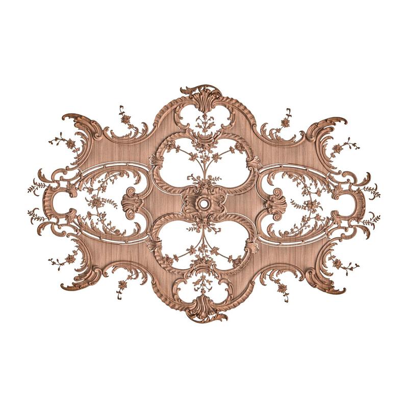 Rosette No. 007 - Baroque Openwork Wall Panel STL for CNC and 3D Printing