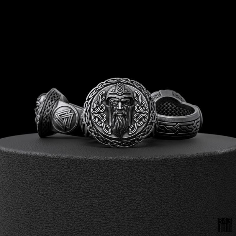 God Odin Ring 3D Model