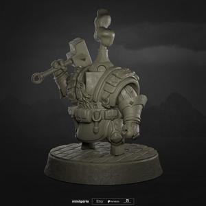 Ember the Living Forge - Autognome Forge Cleric - Smokestack Variant