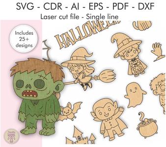 Halloween 2025 - Vectors for laser cutting