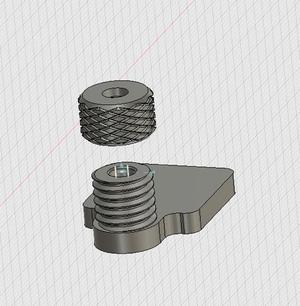 Threaded Teflon Tube Clamp