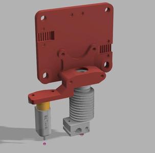 D-Bot Hotend clamp with BLTouch mount