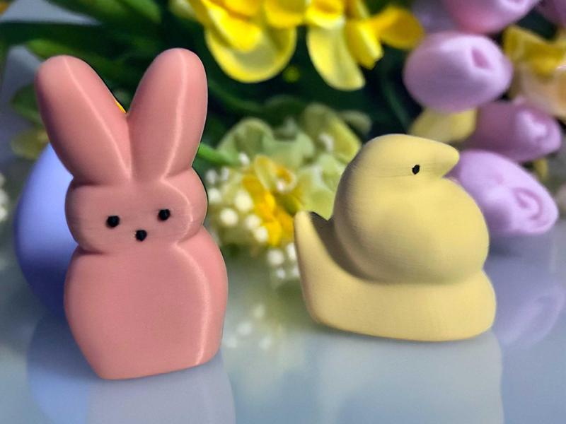 Little Easter Peeps Chick and Bunny Candy Cute