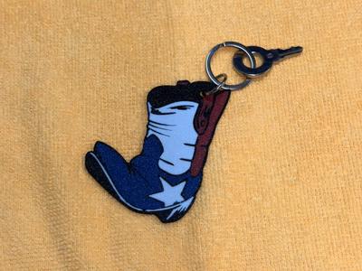 Texas Boot Keychain