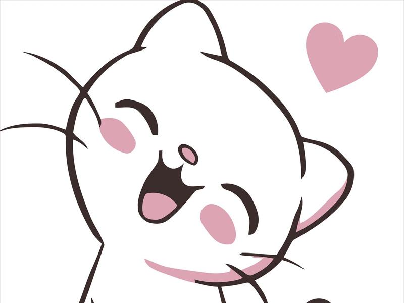 Cute anti-stress kitten