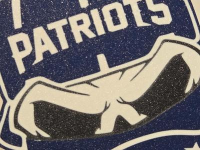 New England Patriots Skull
