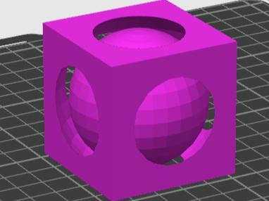 Impossible Solid (Sphere in a Box)