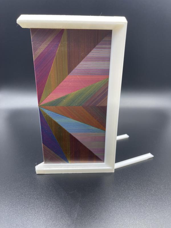 Octagram Spiral Fold Holographic Bookend
