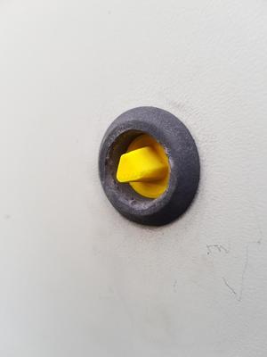 Triangle electric cabinet lock core shaft replacement