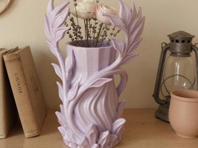 GardenBloom vase with fresh leafy elegance