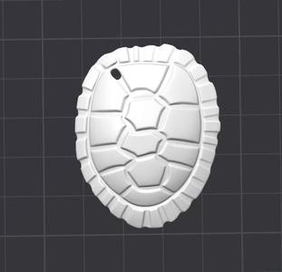 Turtle shell pendant