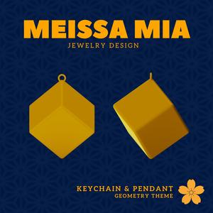 Cube to Go! – 3D Print File for a Geometric Keychain - Cube Keychain - Cube Pendant