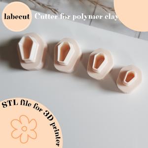 Mini COFFIN polymer clay cutter