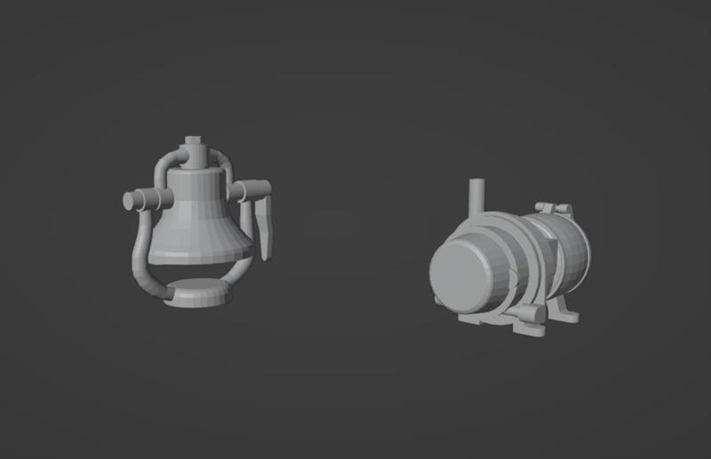 Ho Scale Steam locomotive Bell and Dynamo