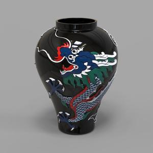 Jar Dragon Vase STL 3MF
