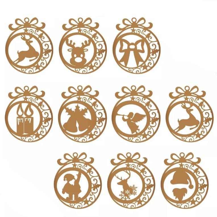 Christmas Spheres 2d Pack of 25 stls