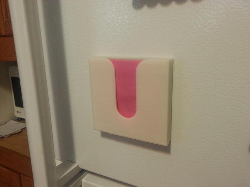 Sticky Notes Holder (Fridge Magnet)