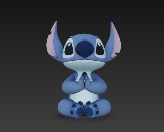 Stitch meditating