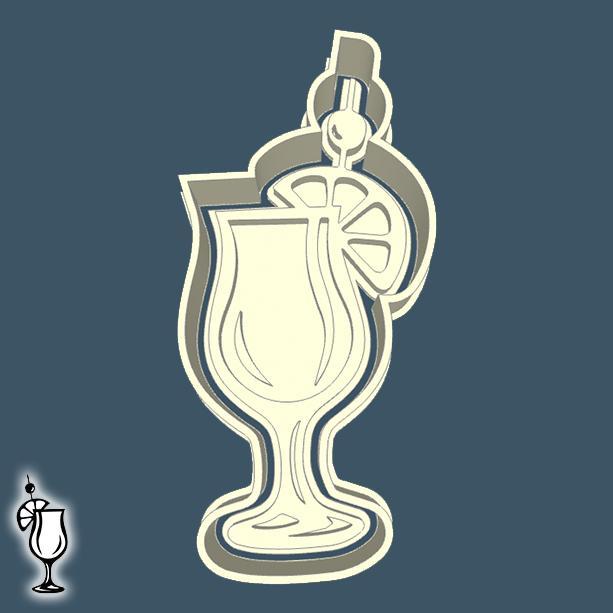 Food & drinks cookie cutters  - cocktail (style 2)