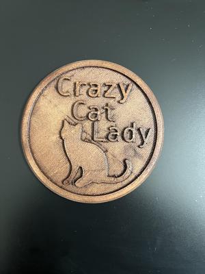 Crazy Cat Lady Cat Coaster