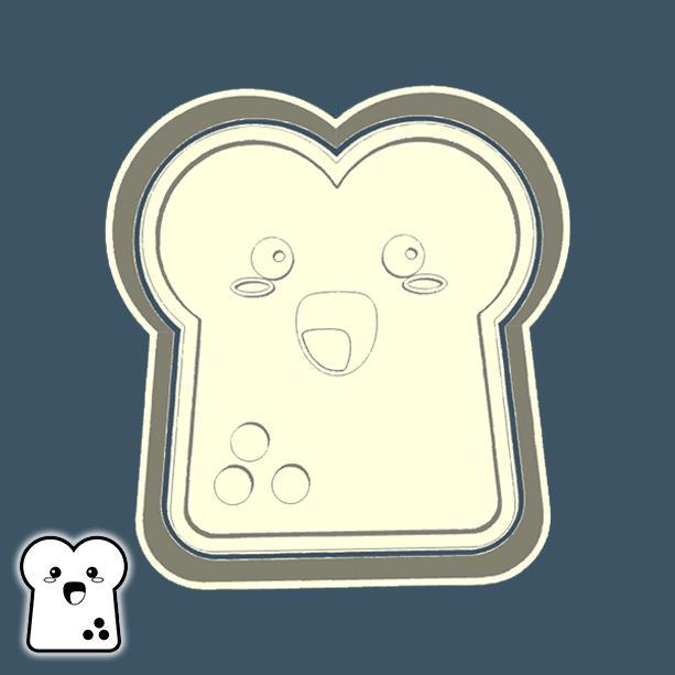 Food & drinks cookie cutters - toast (style 1)
