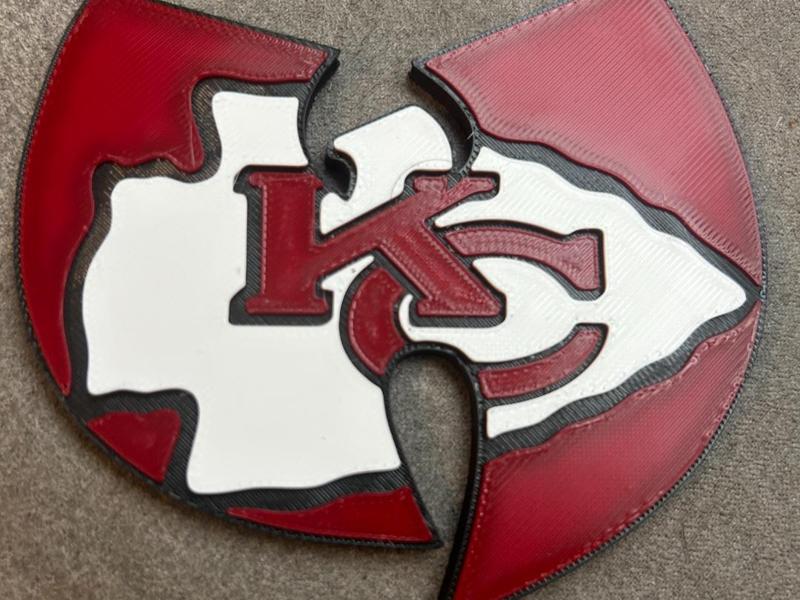Kansas City Chiefs Wu Tang Clan pendant and sign