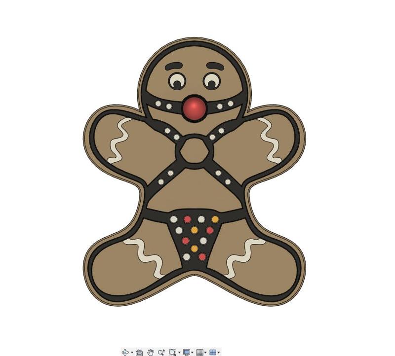 Airsoft Morale Patch GingerBread Man