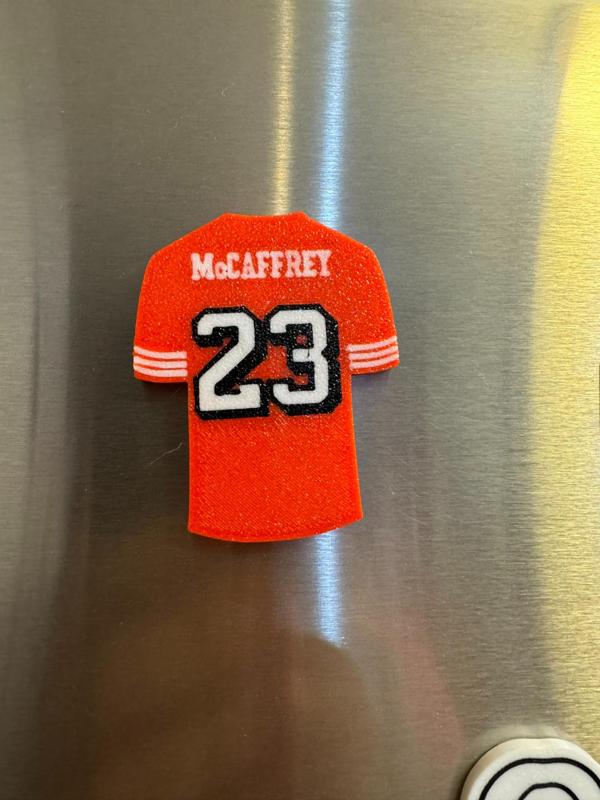 McCaffrey Jersey magnet