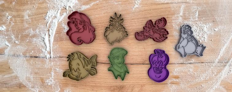 Cookie cutter pack from the little mermaid