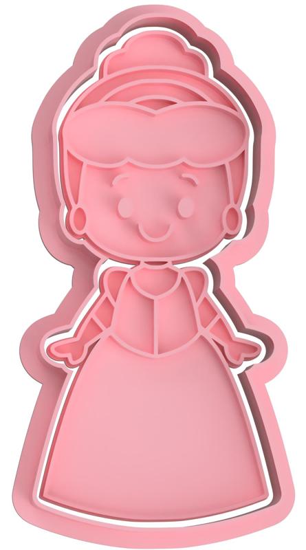 PRINCESS CINDERELLA CUTTER FOR COOKIE AND FONDANT