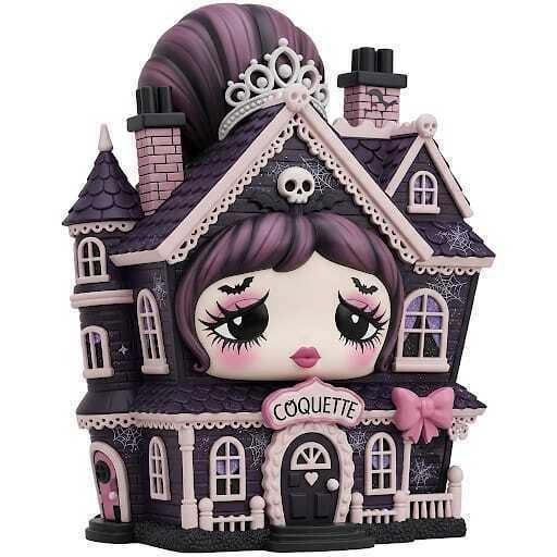 house sad gothic doll