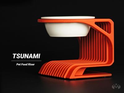 Tsunami Pet Food Bowl Raiser Stand