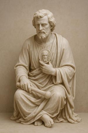 Saint Jude Thaddeus – 3D Classical Marble Sculpture | Last Supper Collection