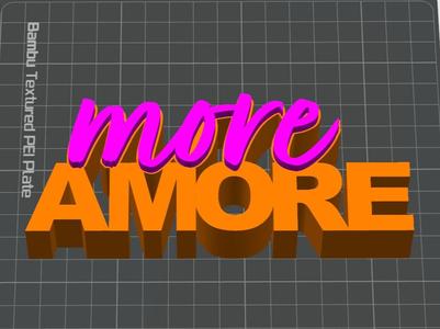 More Amore Sign Holder 