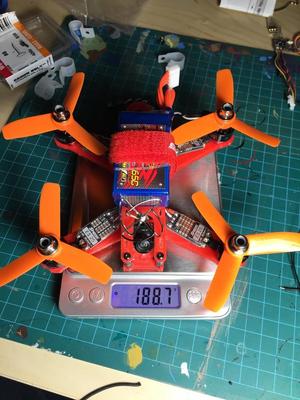 Qav135 Brushless MiniDrone under 250 gr