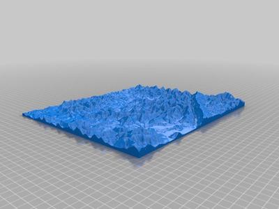 KY Southeast Terrain Map