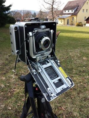 Coned lens board for MPP Mk VIII 4x5 view camera