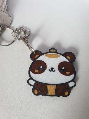 Adorable 3D Printed Fantasy Animal Keychain - Cute Bear Design
