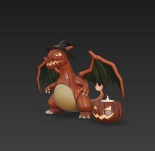 pokemon dracaufeu (haloween)