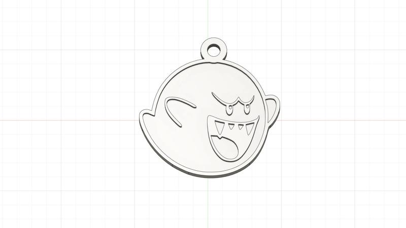 Key ring Boo Mario Bros