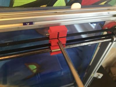 Ultimaker 2 XY Slider Block With Belt Tensioner