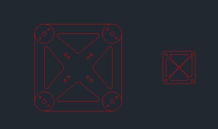 Frame 150mm 2D for cut 
