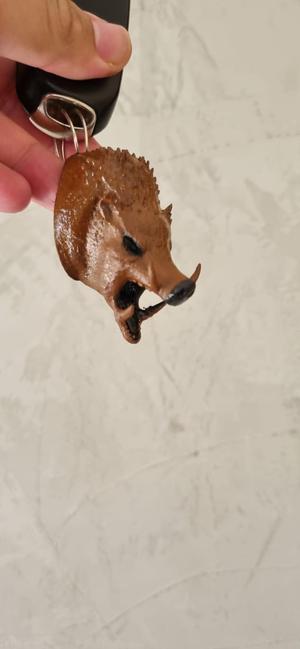 Boar Keychain