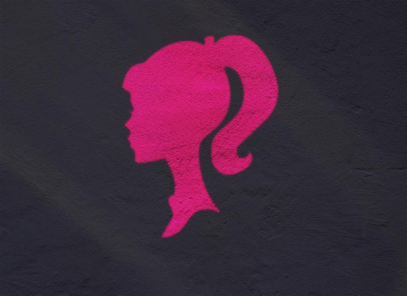 BARBIE SILHOUETTE - READY TO PRINT! 3D PRINTABLE STENCIL