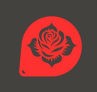 Rose rosae Stencil model 1