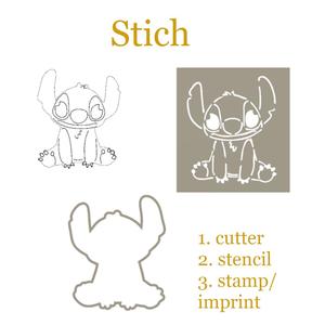 Stich imprint stecil and cutter set