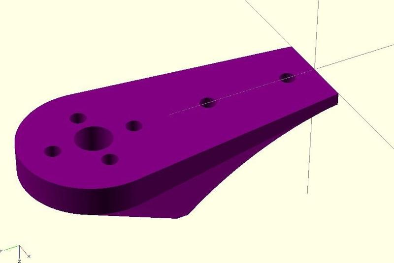 HK X900 Tricopter Motor mounts and Landing Gear - ReMix - scad source included