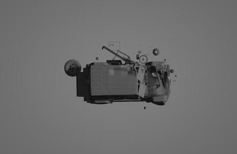 Jeep Wrangler Rubicon 2014 (Damaged) – 3D Printable Off-Road Wreck Model