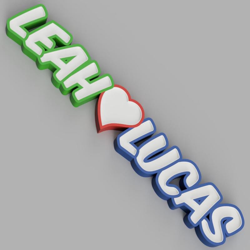 NAMELED LEAH LUCAS - LED LAMP WITH NAME