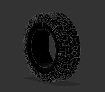 BF Goodrich Krawler TA KX custom 1:64 tire